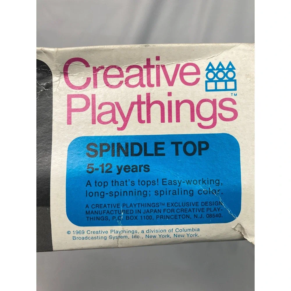 Vintage Creative Playthings Spindle Top Toy in‎ Original Box – 1969 Japan